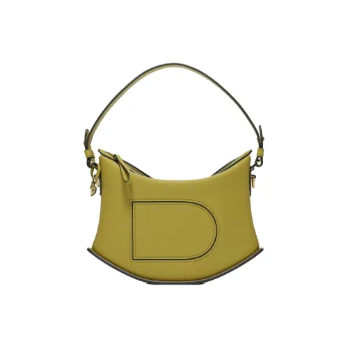 Delvau Pin Swing Textured Calfskin One Shoulder Handbags Regular Women's Capuchin Peach