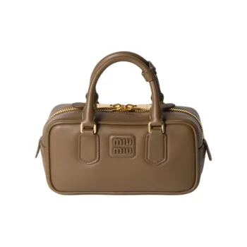 MIU MIU Arcadie Series Calfskin One Shoulder Handbag Regular Women's Tundra
