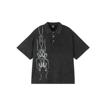 XINYINSU SS25 Polo Shirt Unisex Black