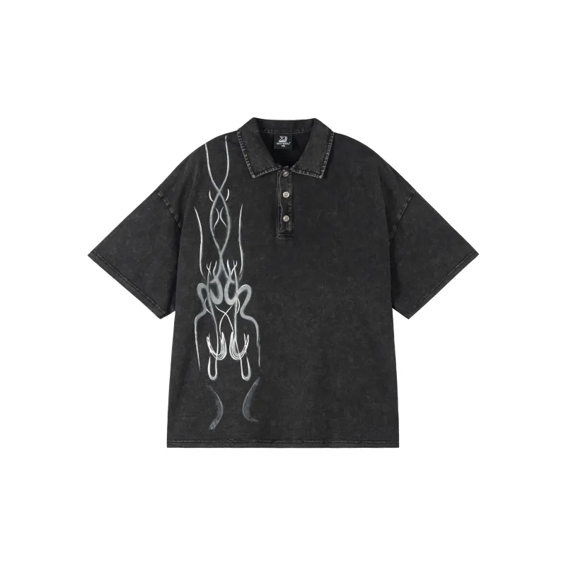 XINYINSU SS25 Polo Shirt Unisex Black-0