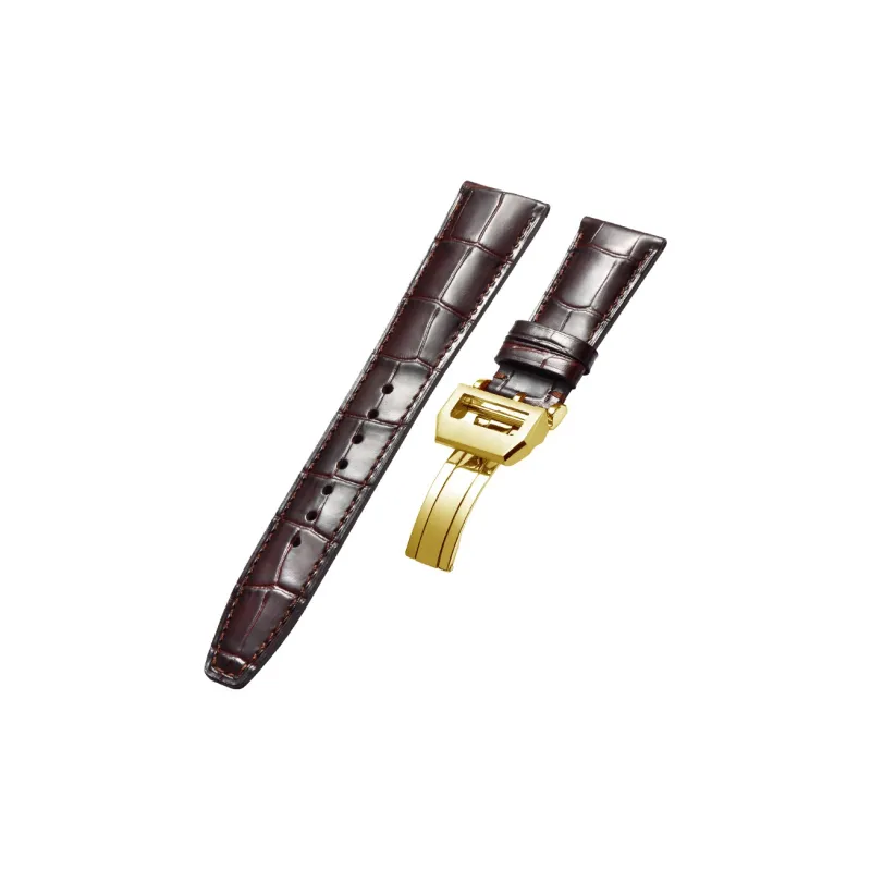 MILANQIAN M&Q IWC Compatibility Watch Band 190mm Cowhide Leather Material-20