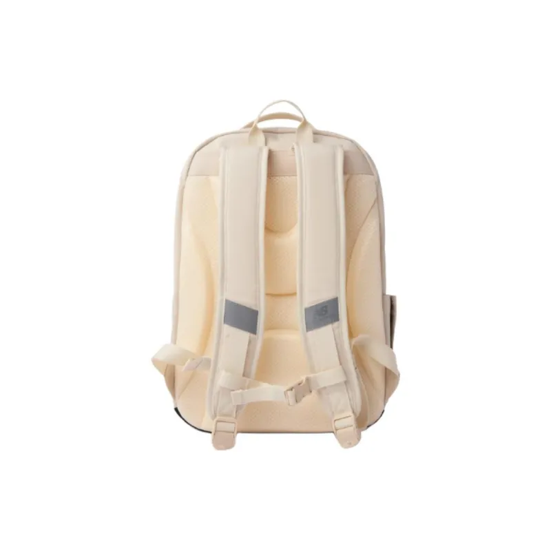 New Balance Fabric Backpack Medium Size Unisex Beige Yellow-1
