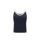 [Hip-Length Style-Conceals and Slims]Dark Indigo