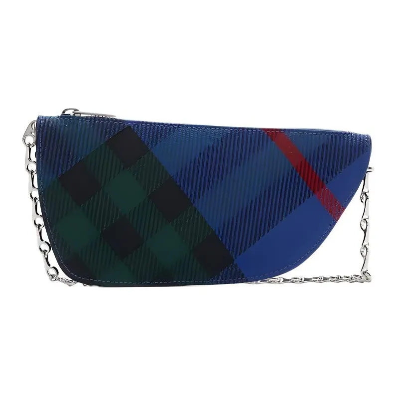 Burberry Cotton Handbag Shoulder Bag Crossbody Bag Women's Knight Blue-2