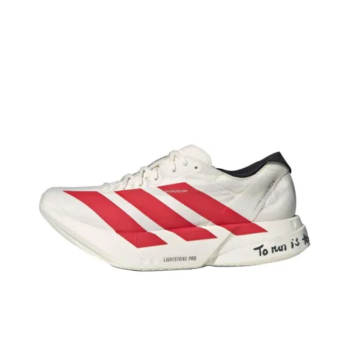 Adidas Adizero Adios Pro 4 Anti Slip Wear Resistant Low Top Marathon Running Shoes ] Men's White