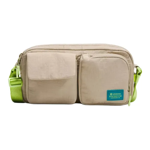 Lululemon Nylon Shoulder Bag, Crossbody Bag Men's Oak