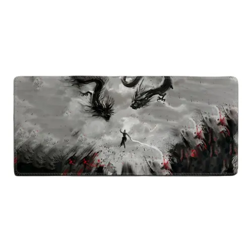 SHIBADU Ne Zha Extra Large Home Office Writing Mat With Edge Sealing, Slip Resistant, Anime Cartoon Mouse Pads