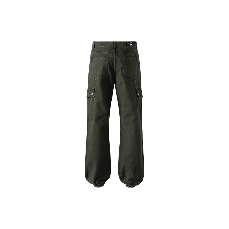 XINYINSU SS25 Jeans Unisex Green-1