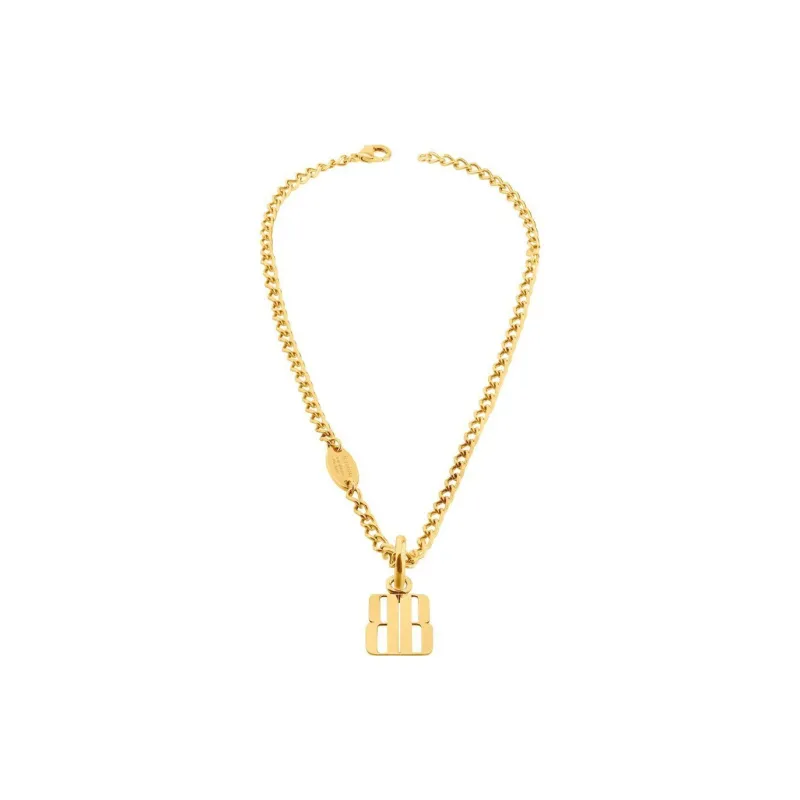 Balenciaga Gold Plated Brass Zinc Alloy Necklaces Women's Gold-2