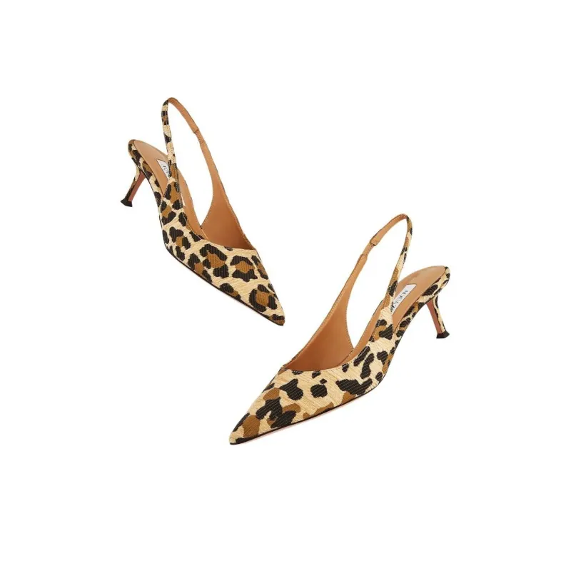 AQUAZZURA Purist Slim Heel High Heels 5cm Women's Brown-3