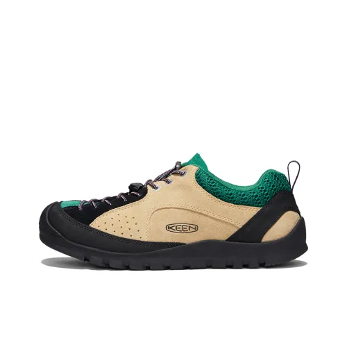 KEEN Jasper Rocks Anti Slip And Wear Resistant Warm Low Top Trekking Shoes Men's Khaki Green