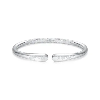 OSSINMI 999 Fine Silver Bangles Women's