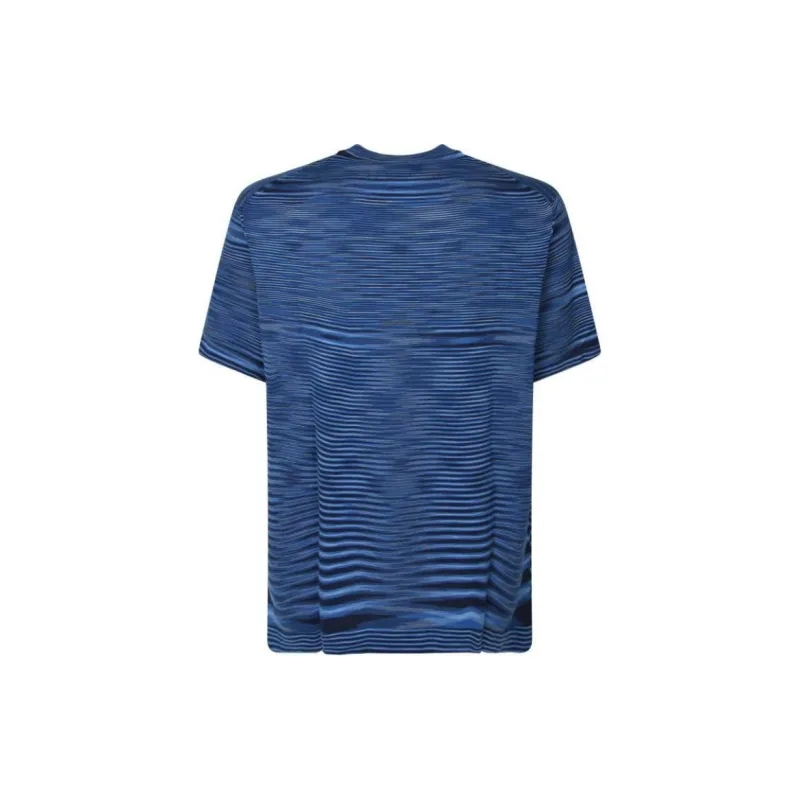 MISSONI Short Sleeved Striped Crewneck T Shirt-1