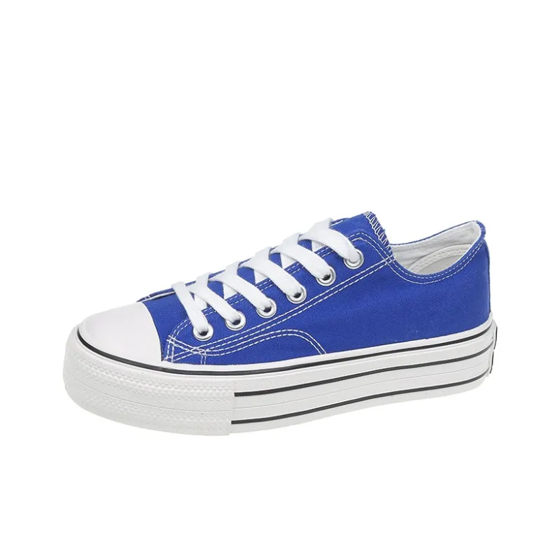 Fawn Miri Canvas Shoes Women's Low Top Burgundy/Klein Blue/Peacock Green-4