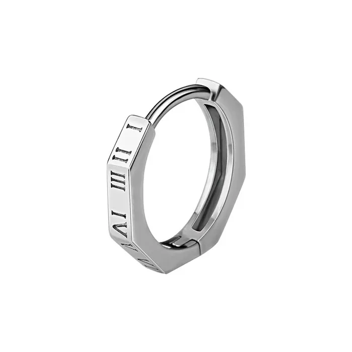 GUDUD Titanium Steel Earrings Men's-0