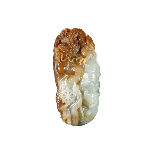 Jade Said Ornaments White Jade/Pale Greenish White Jade Unisex