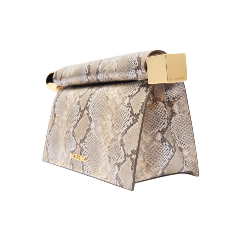 Jacquemus Goat Leather Clutch Regular Women's Light Umber-2