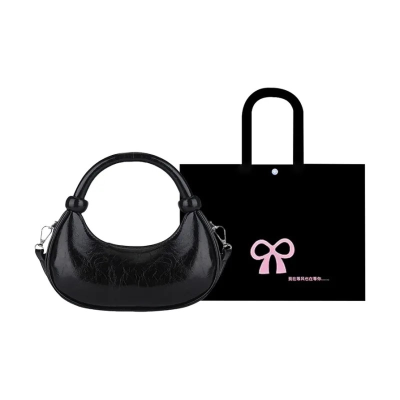 HACIN PU Handbag, Crossbody Bag Regular Women's White/Silver/Black/Laser Silver-8