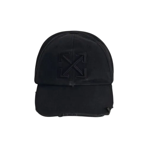 OFF-WHITE Logo-embroidered Distressed Denim Cap