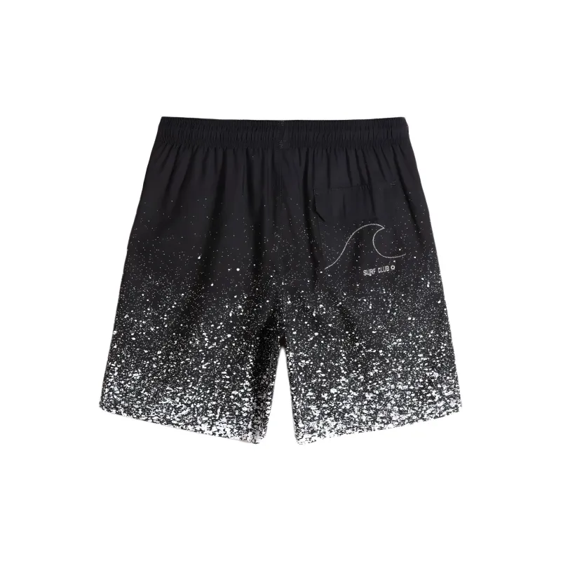 GAILANG Beach Shorts Men's Ink Splatter White Dots-1