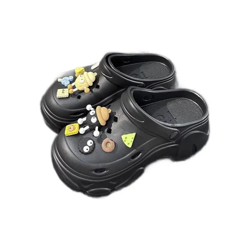 CEO Platform Clogs Summer Eva Squashy And Bouncy Feeling Slip Resistant Odor Resistant Height Increasing Slippers-4