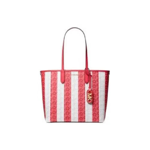 MICHAEL KORS Eliza Series Canvas tote Liuto Bag Shopping Bag Shoulder Bags Large Size Women's Red