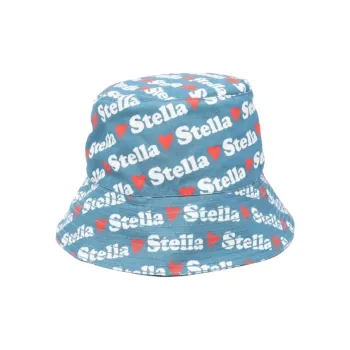 Stella McCartney Logo Pattern Bumper Bucket Hat