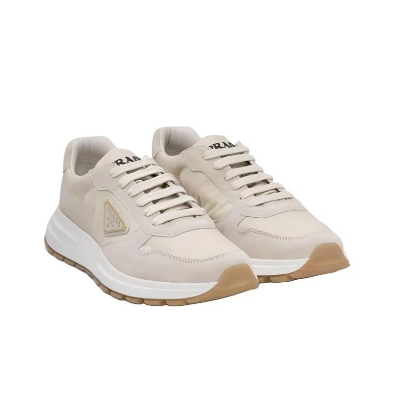 PRADA Low Top Casual Shoes Men's Beige-2
