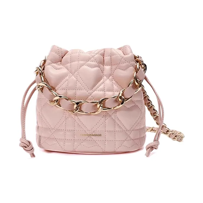 Jade En Plus PU Crossbody Bag Shoulder Bag Regular Women's Cream Pink-1