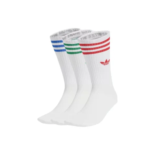 Adidas Originals Solid Crew Socks 3 Pairs