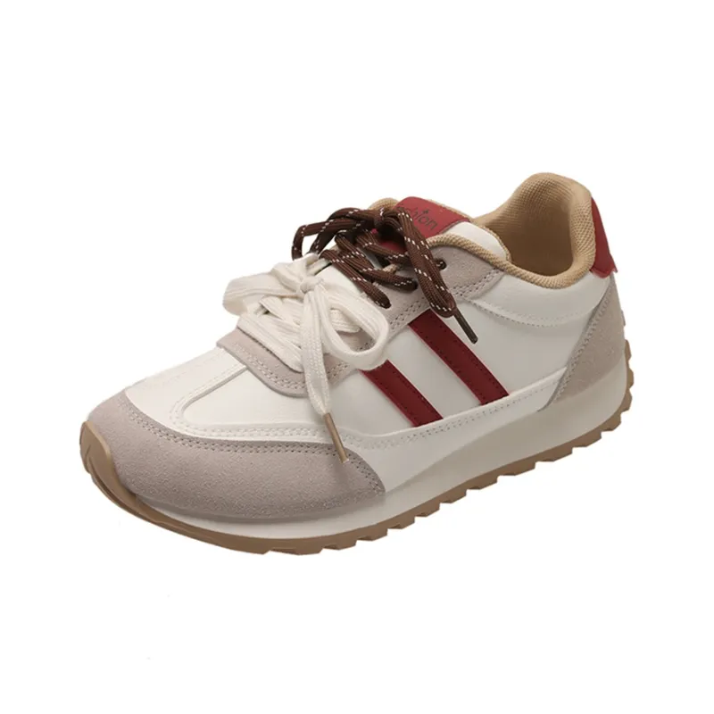 Fawn Miri Casual Shoes Women's Low Top White/White Red-11
