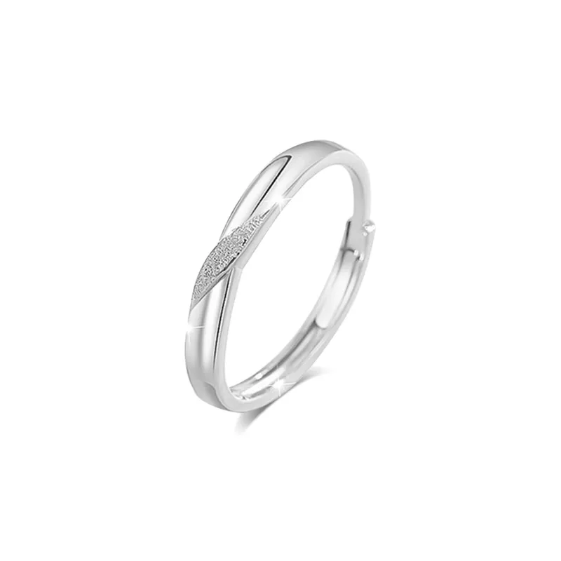 BLANK IN BLANK Sterling Silver Rings Unisex-10