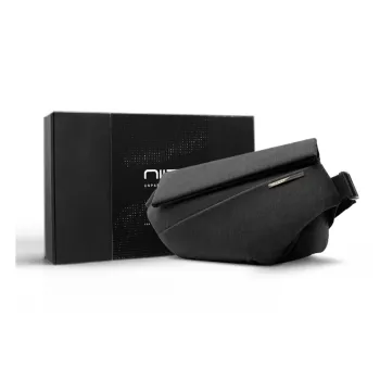NIID Polyester Messenger Bag Shoulder Bag Crossbody Bag Unisex Black