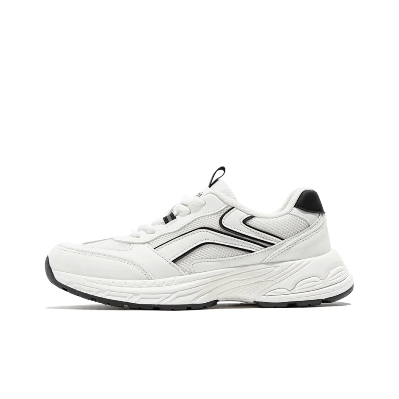 TUOPIN Low Top Chunky Sneakers Women's Beige Black-5