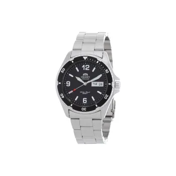 ORIENT Mako II Collection Automatic Mechanical Movement Stainless Steel Strap Watch 41mm Men's Watches Black Dial