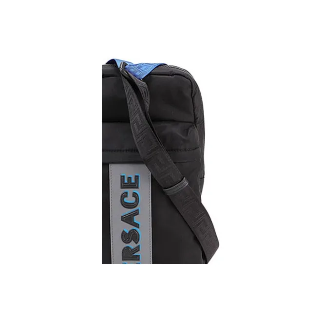FANSIZHE Nylon Fabric Sling Bag Regular Men's Black-3