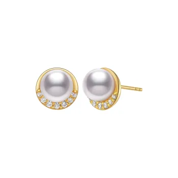 ME LUXE Pearl Stud Earrings Women's