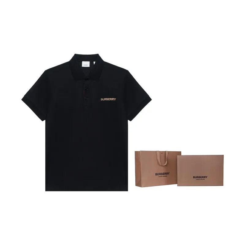 Burberry SS24 Polo Shirt Men's Black-4