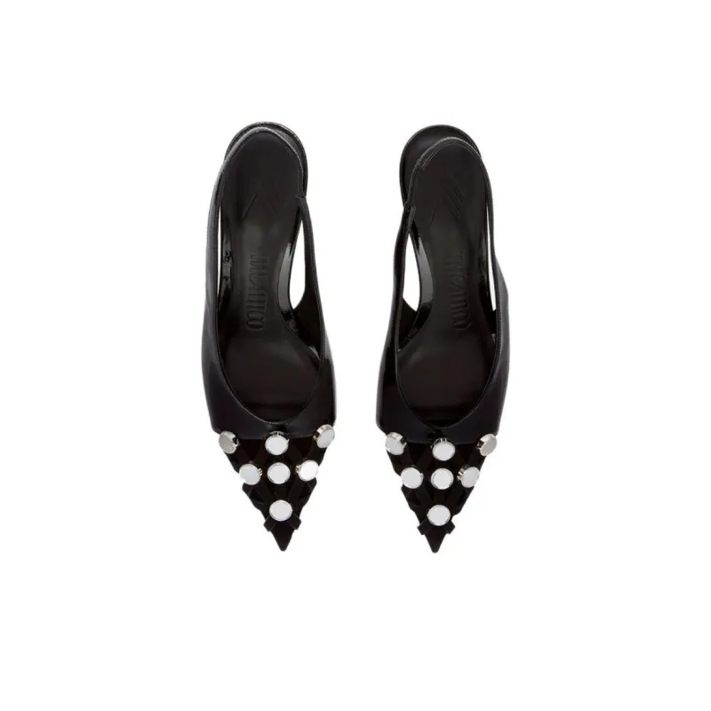 The Attico Fiona Slim Heel High Heels 5cm Women's Black-2