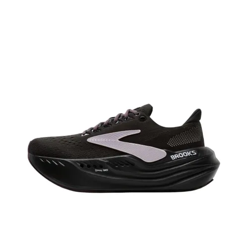 Brooks Anti Slip Wear Resistant Low Top Running Shoes Women's Black