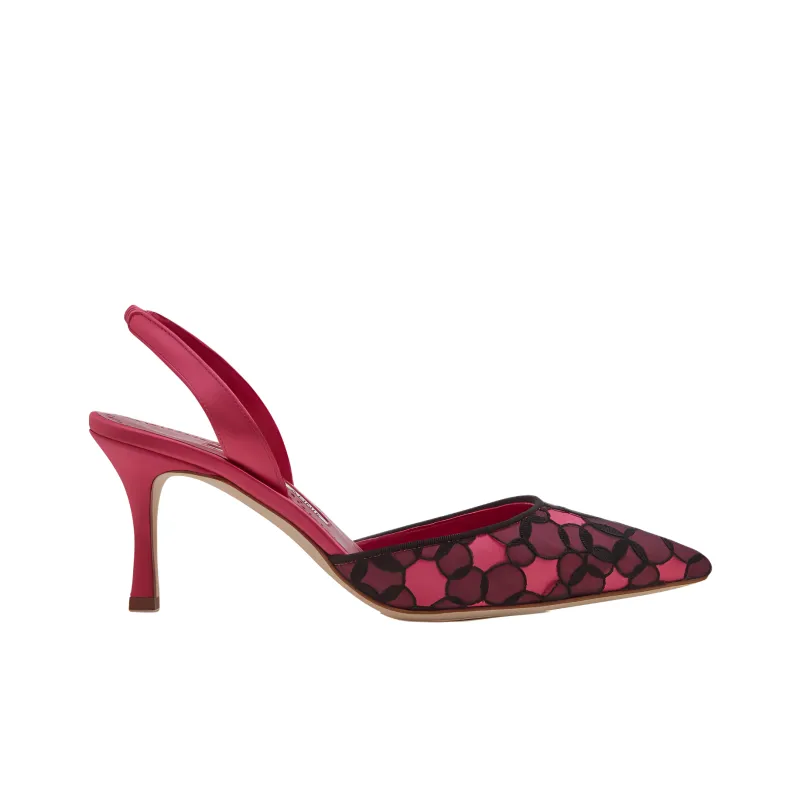 MANOLO BLAHNIK Carolyne Slim Heel High Heels 7cm Women's Pink-1
