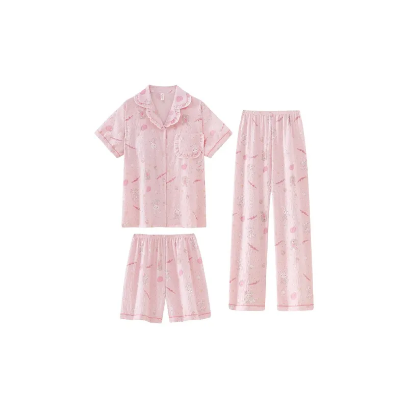 DanceBees Pajama Set Women's Pink-0