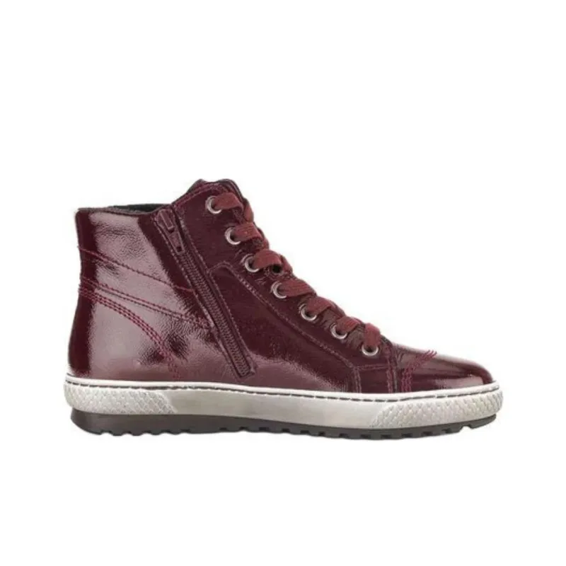 Gabor Fashion High Top Casual Shoes Women's Red-1