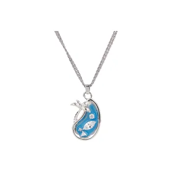 Lazysuri Hand Drawn Enamel Necklaces Unisex