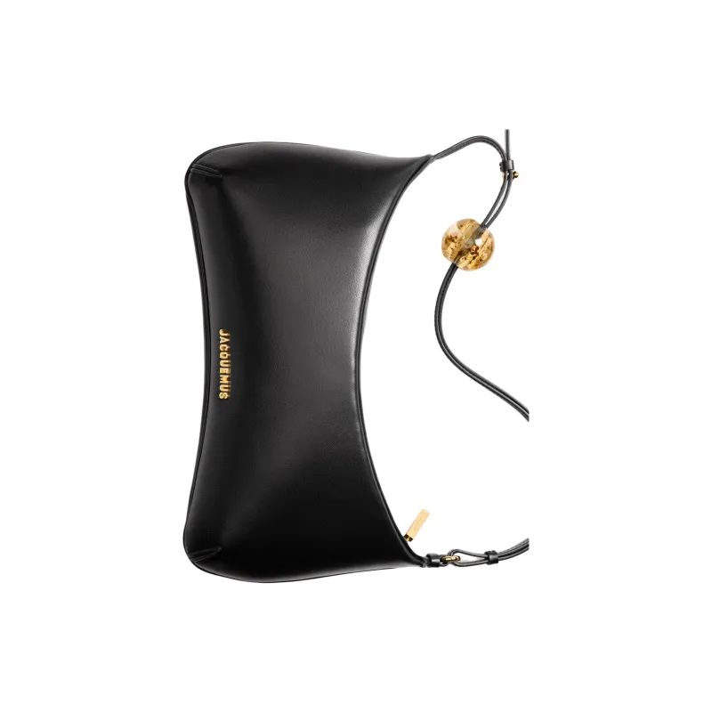 Jacquemus Sheepskin Handbag, Shoulder Bag Tubas Women's Black-4