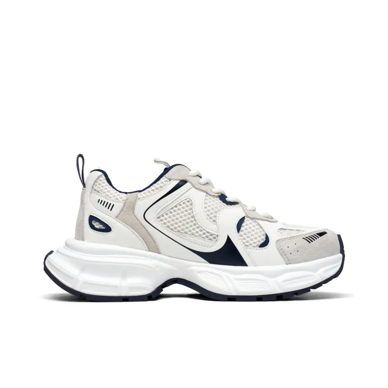 EBLAN Low Top Chunky Sneakers Women's Black Gray-3