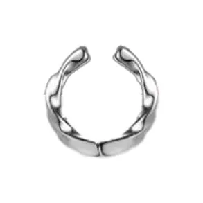 GUDUD Alloy Clip On Earrings Men's