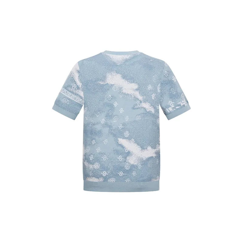 RARE Short-Sleeved Sweater Men's Floral-2