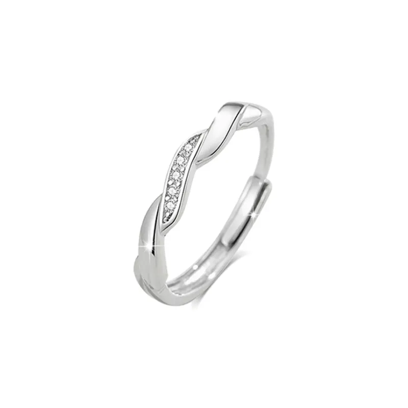 BLANK IN BLANK Sterling Silver Rings Unisex-10
