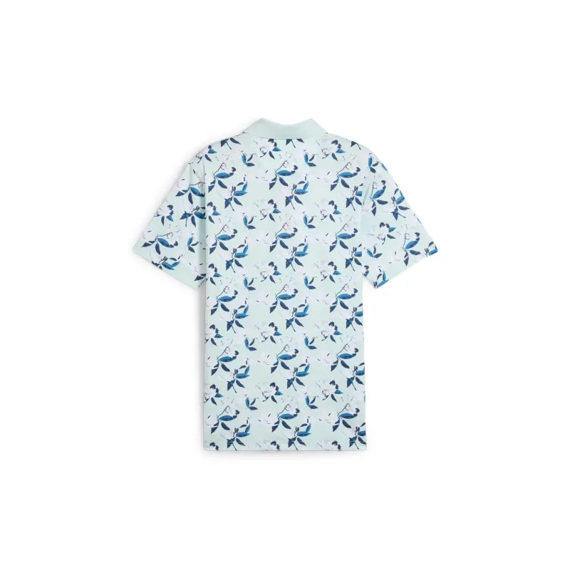 PUMA Polo Shirt Men's Turquoise-1